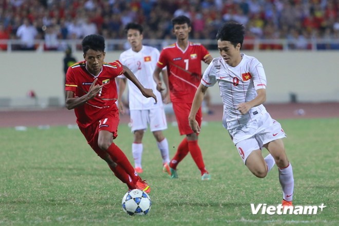 U19 Việt Nam từng thua thảm Myanmar vì tâm lý kém tại giải đấu ở Brunei. (Ảnh: Minh Chiến/Vietnam+)