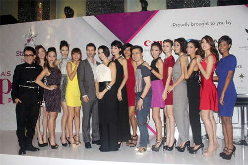 Thùy Trang tự tin tại họp báo Asia's Next Top Model 2