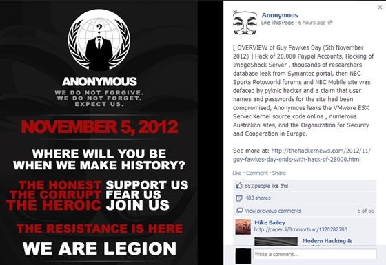 Thông báo tấn công Facebook của Anonymous chỉ là trò đùa 3