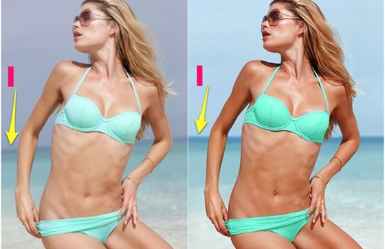 Bắt lỗi Photoshop của các thiên thần Victoria's Secret 10