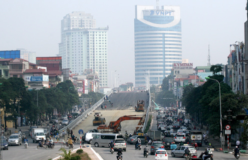 Hà Nội sắp thông xe cầu vượt 350 tỷ đồng 1