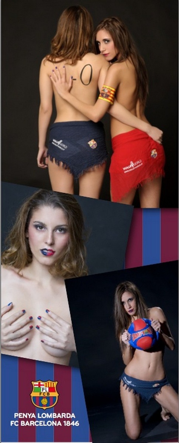 Bỏng mắt với bộ lịch sexy cổ vũ Barca 3