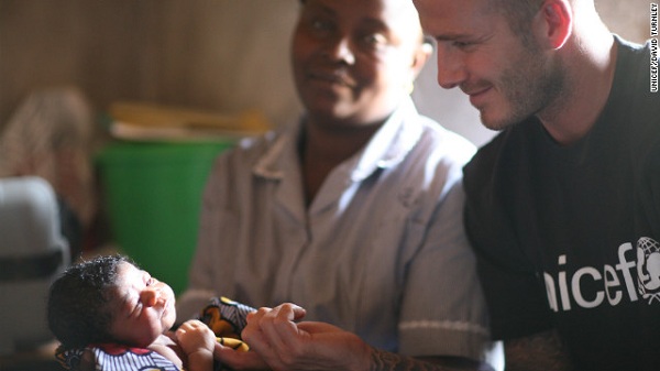 Beckham chung sức cùng UNICEF làm việc thiện 