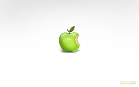 BST Wallpaper phong cách quả táo cắn dở đẹp mắt