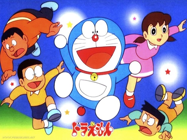 BF015 BÁNH SINH NHẬT TRANG TRÍ HÌNH DOREMON XUKA VÀ NOBITA