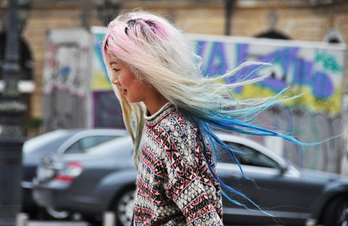 Dipdye hair  Xu hướng tóc của làng thời trang 2012