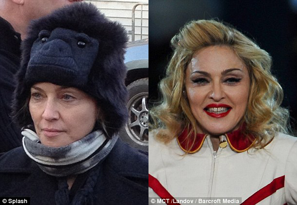Madonna khoe mặt mộc đi làm từ thiện 2