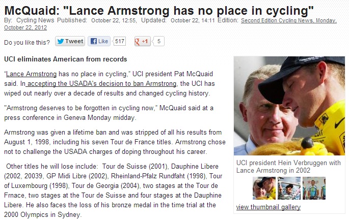 Thế giới "sốc" vì scandal doping của Lance Armstrong  2