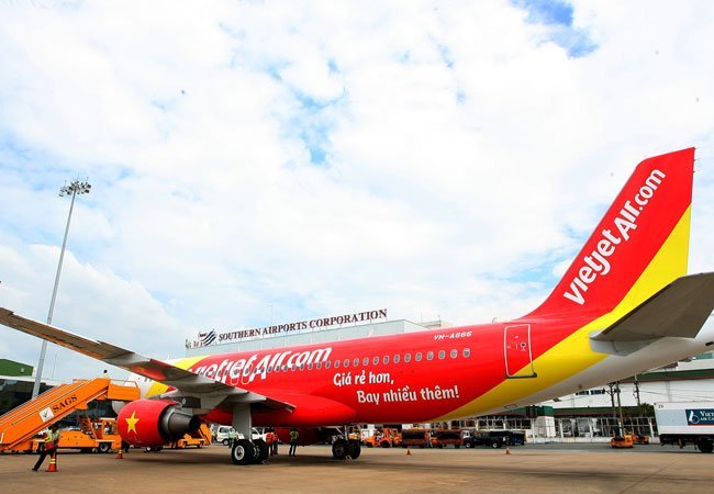 Một máy bay của Vietjet Air