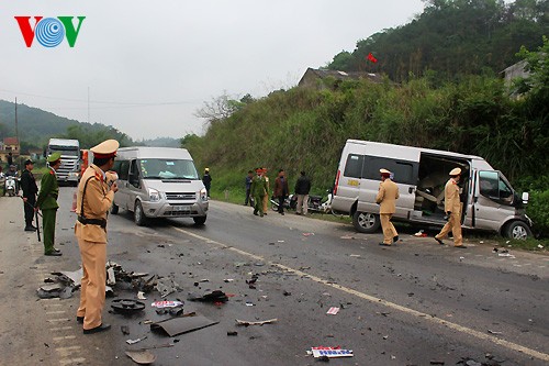 Hiện trường tai nạn.