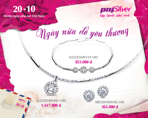 Trang sức PNJSilver &ndash; Qu&agrave; tặng &yacute; nghĩa ng&agrave;y 20/10