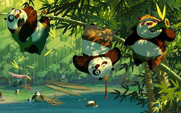 Bộ ảnh bìa Facebook Kungfu Panda siêu dễ thương