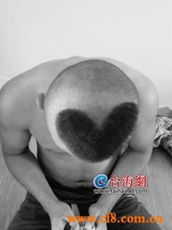 Trung Quốc: Gọt tóc hình trái tim để đi... tỏ tình 1
