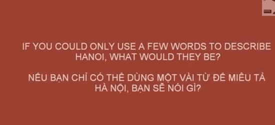 Thú vị clip ngắn Hà Nội trong mắt người nước ngoài 1