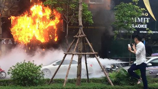 Kịp thời dập tắt đám cháy tại Bệnh viện Nhi Thanh Hóa