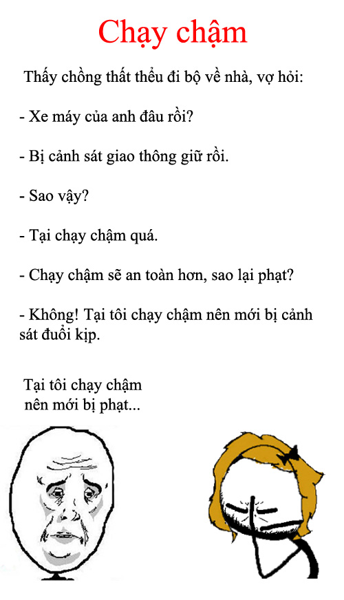 [Truyện cười] Chạy chậm 1