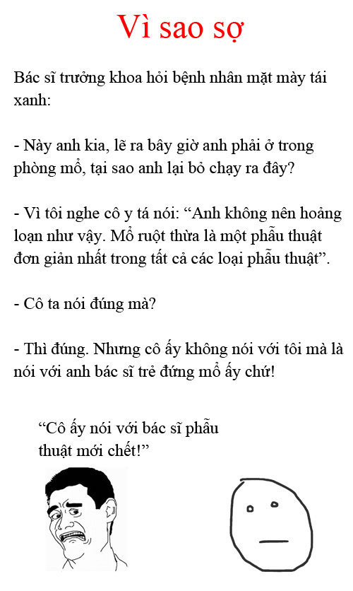 [Truyện cười] Vì sao sợ 1