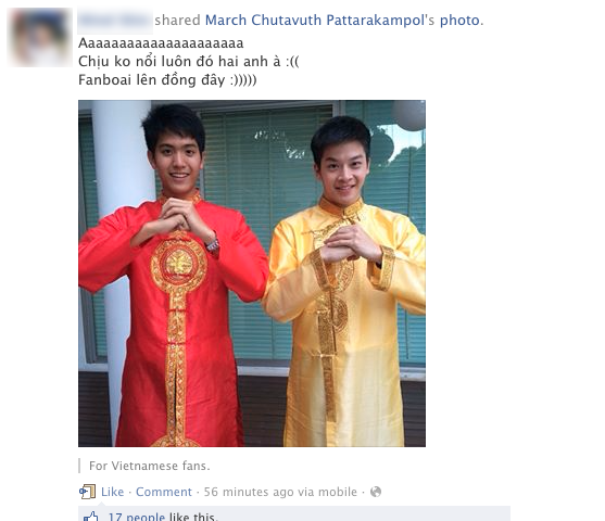 Fan Việt thích thú vì Phu - Thee (Tuổi nổi loạn) mặc Áo dài 5