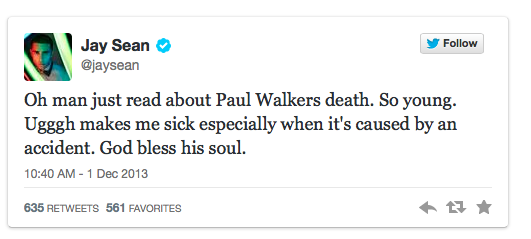 Sao Hollywood và cư dân mạng rúng động trước tai nạn của Paul Walker  5