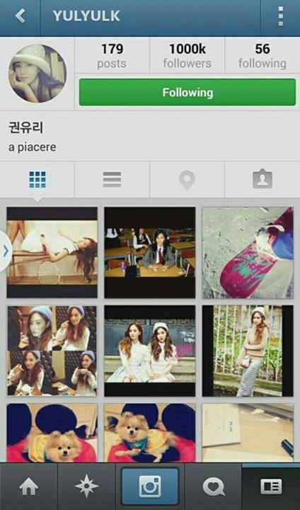 Yuri (SNSD) cán mốc 1 triệu người theo dõi trên Instagram 1