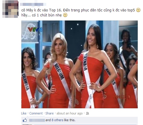 Cư dân mạng hụt hẫng vì Trương Thị May bị loại ở Miss Universe 2013 7