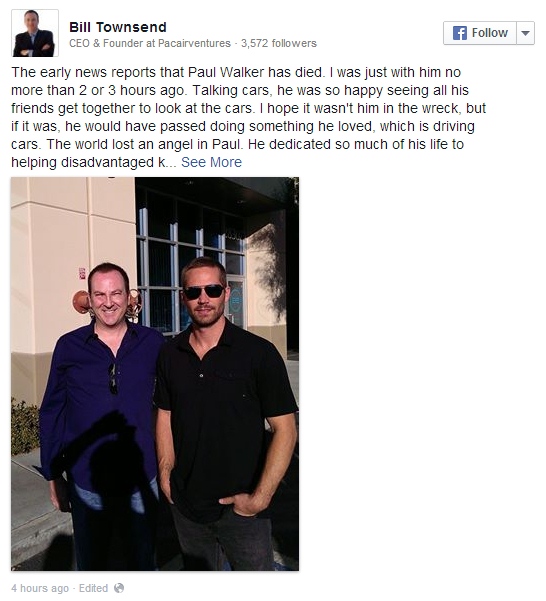 Sao Hollywood và cư dân mạng rúng động trước tai nạn của Paul Walker  8