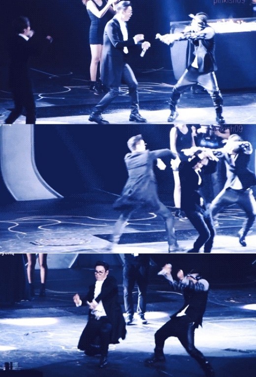T.O.P và Taeyang (Big Bang) đấu vũ đạo "củ chuối" 1