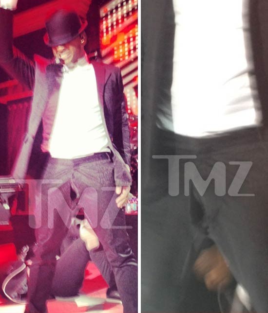 Usher bị bục quần trước mặt con gái Tổng thống Obama 1