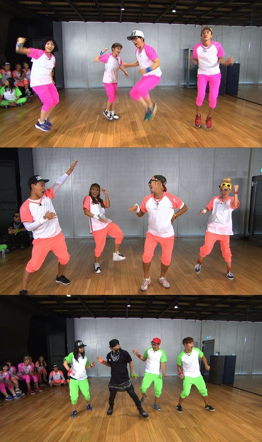 Taeyang đấu vũ đạo cùng 2NE1 và "Running Man" 1