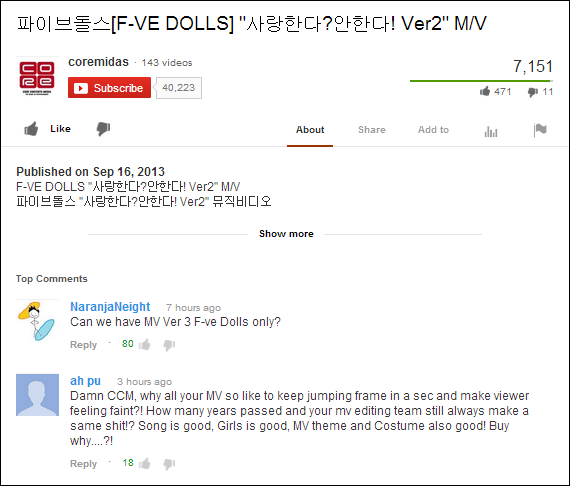 Fan bức xúc vì F-ve Dolls tung phiên bản MV mới vẫn có Dani 1