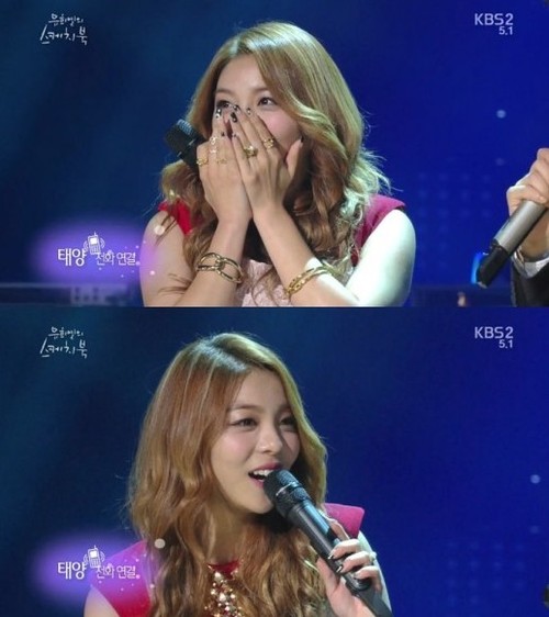 Fangirl Ailee sướng cuống quít vì Taeyang 1