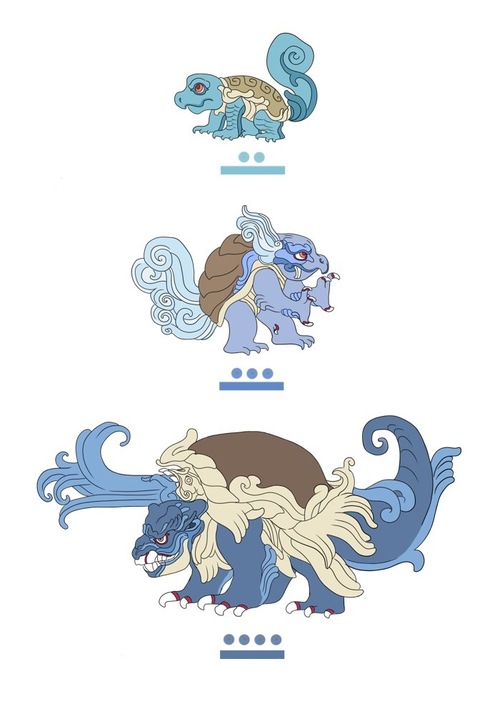 "Ch&acirc;n dung" Pok&eacute;mon vẽ lại theo phong c&aacute;ch Maya cổ đại 24