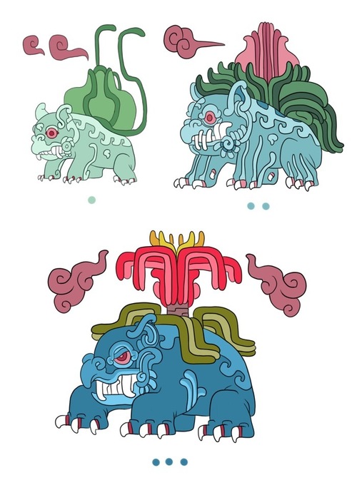 "Ch&acirc;n dung" Pok&eacute;mon vẽ lại theo phong c&aacute;ch Maya cổ đại 26