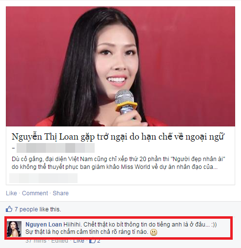 Trượt Top 10 Hoa hậu Nhân Ái, Nguyễn Thị Loan tố BGK quá cảm tính 2