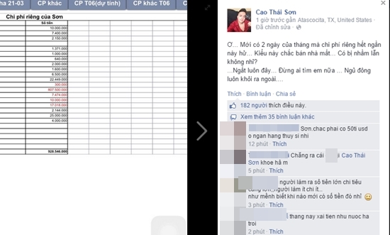 Cao Th&aacute;i Sơn đ&ograve;i.... ngất xỉu v&igrave; chi gần 1 tỷ đồng chỉ trong 2 ng&agrave;y 1