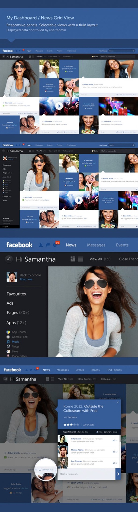 Giao diện Facebook "tái thiết kế" đẹp mắt 3
