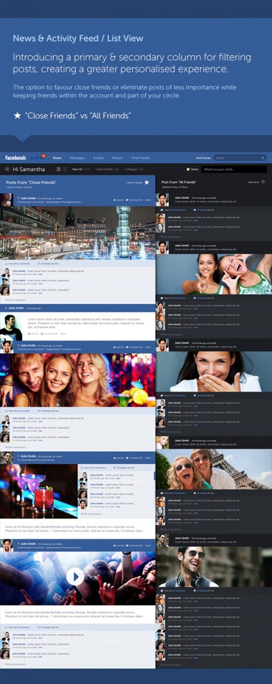 Giao diện Facebook "tái thiết kế" đẹp mắt 4