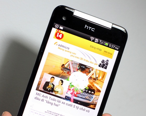 Trên tay HTC Butterfly - Smartphone màn hình full HD 10