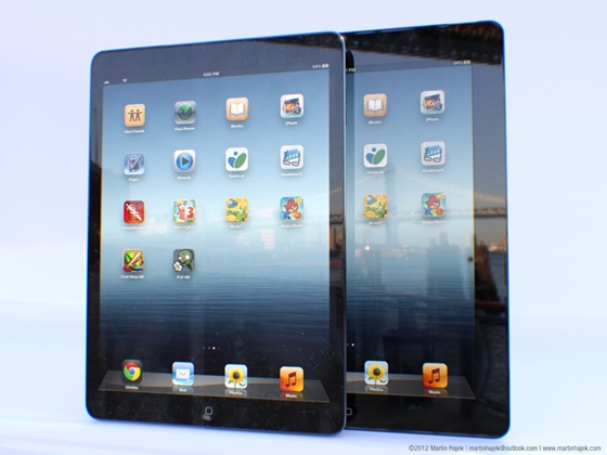 Bản concept iPad thế hệ 5 giống hệt... iPad Mini 1