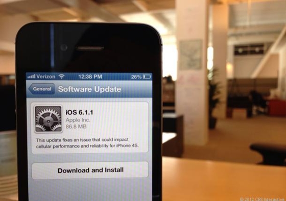 iOS 6.1.2 sửa lỗi bảo mật v&agrave; pin sắp được ra mắt 1
