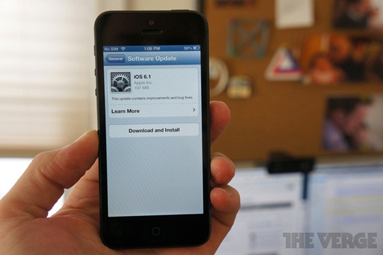 iOS 6.1 g&acirc;y n&oacute;ng m&aacute;y v&agrave; hao pin rất nhanh 1