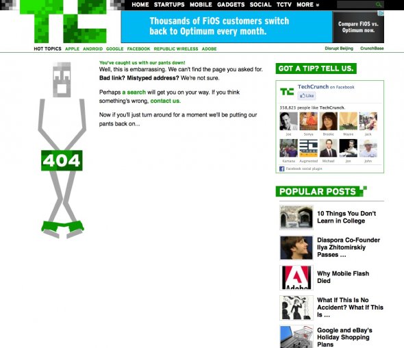 Chiêm ngưỡng những trang báo lỗi 404 cực thú vị 1