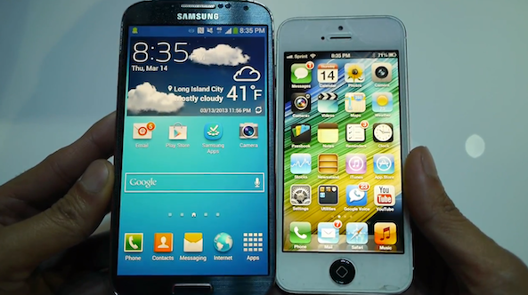 Màn hình Galaxy S4 đẹp gần bằng iPhone 5 3