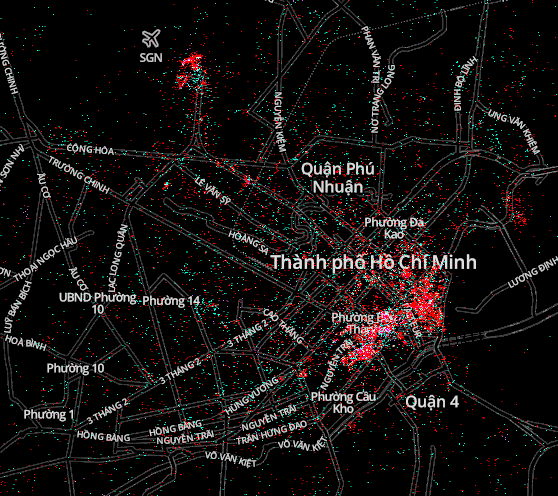 Thú vị với bản đồ iOS, Android ở Việt Nam 2