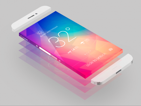 Bản thiết kế iPhone 5S và iPhone 6 màn hình "vòng" 5