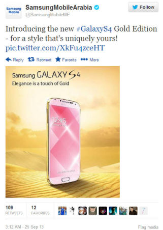 Samsung cho ra mắt Galaxy S4 vàng để cạnh tranh với iPhone 5S 3
