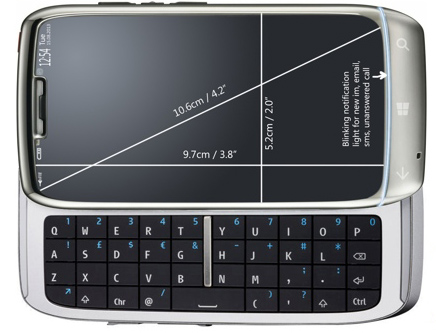 Nokia E71 sử dụng hệ điều hành Windows Phone 8 6