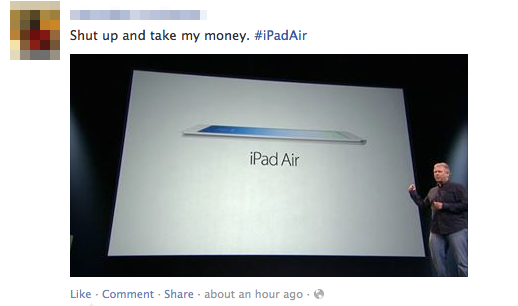 Cư dân Facebook "phát cuồng" vì iPad Air 2