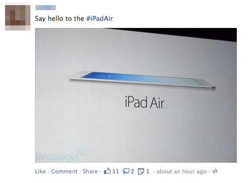 Cư dân Facebook "phát cuồng" vì iPad Air 7