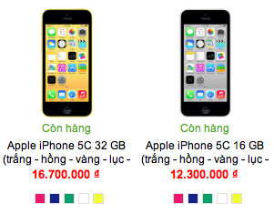 Giảm giá "kịch sàn" nhưng iPhone 5C vẫn ế 3